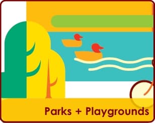 parks and playgrounds